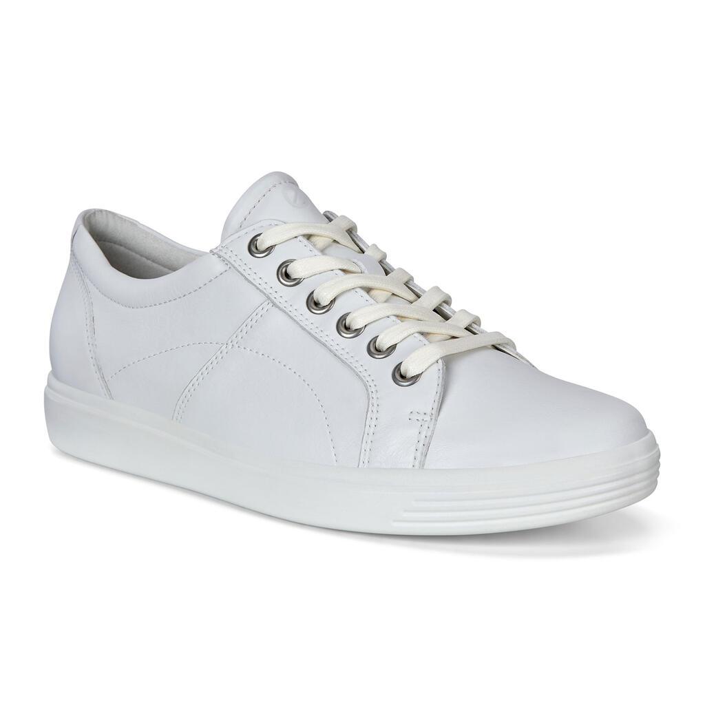 Ecco Soft Classic Womens Sneakers White Sale - India OGT-508143